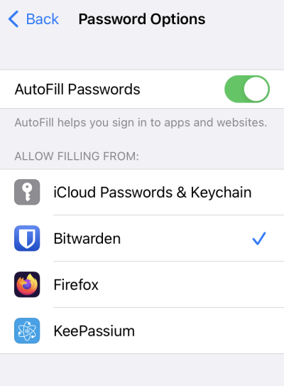 Change your default password manager