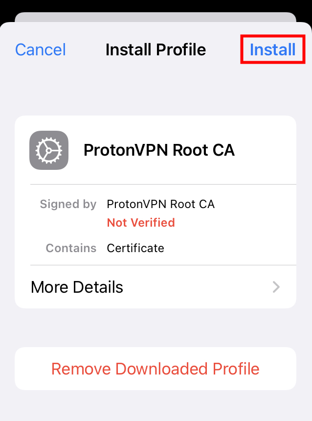 Proton VPN Root CA