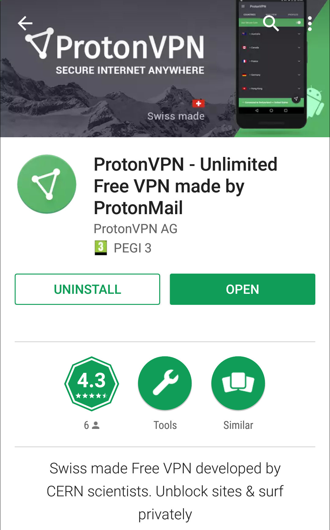 instal the new version for ipod ProtonVPN Free 3.1.0