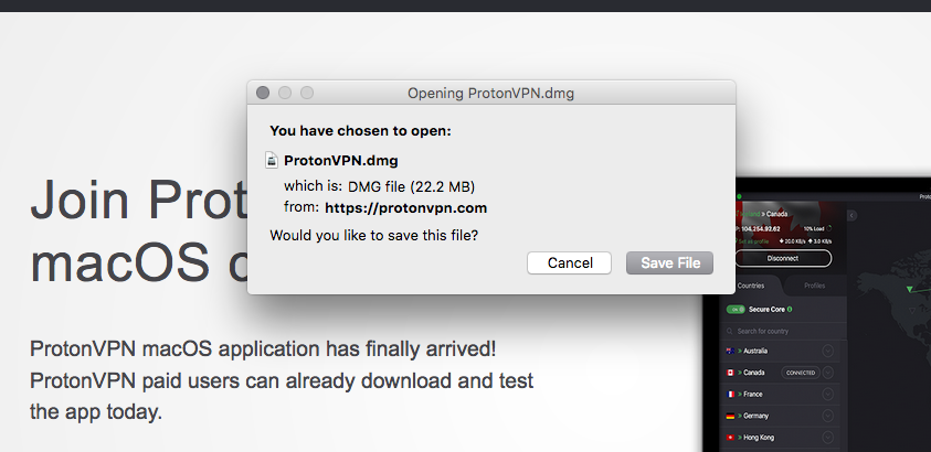 download protonvpn for mac