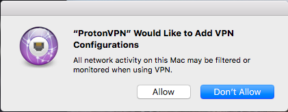 protonvpn not working mac