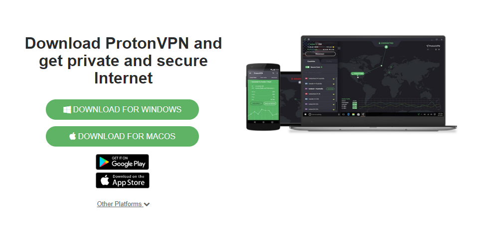 ProtonVPN Free 3.1.0 for mac download