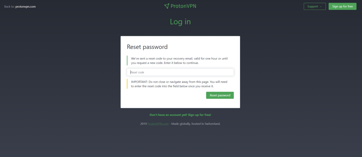 protonvpn login temporarily not permitted