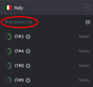 Italian plus servers