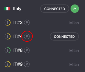 Italian plus servers macos