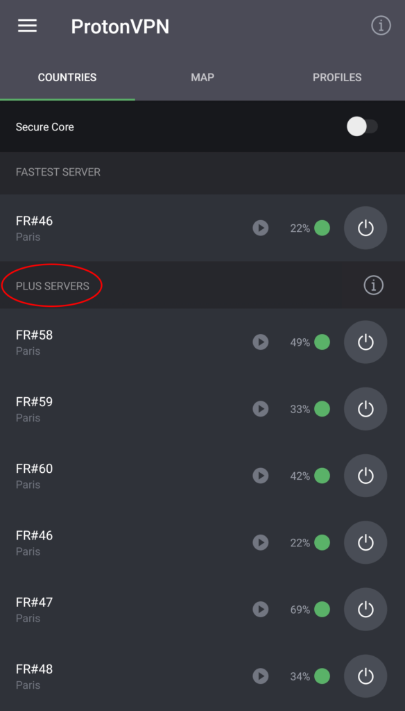 French plus servers android