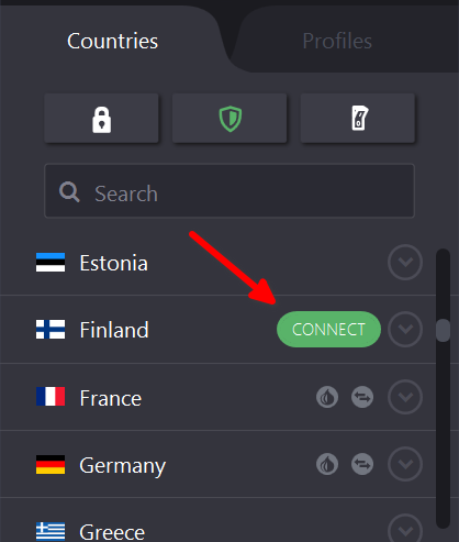 Select a country