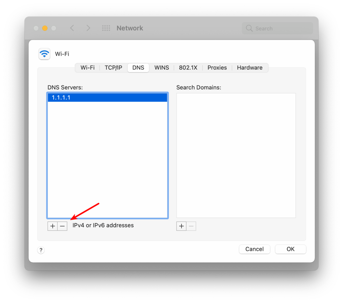 Delete third party DNS services in macOS