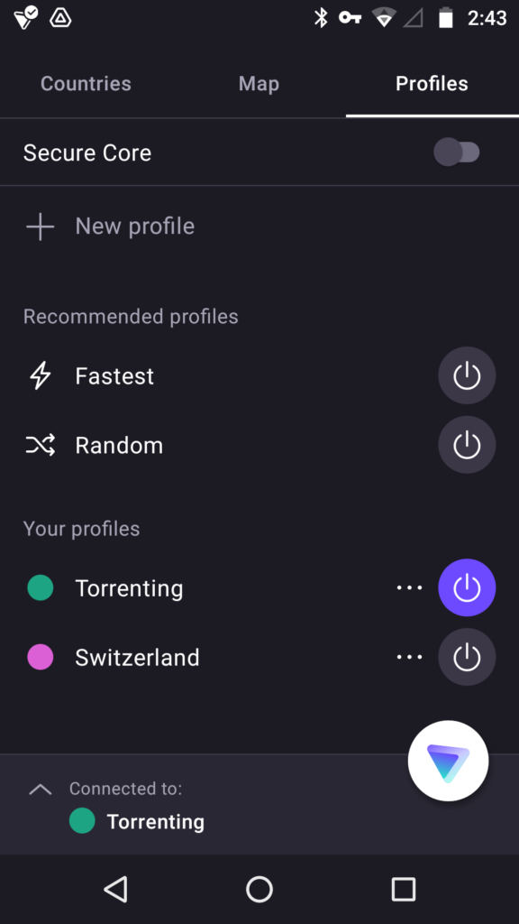  Connect, Edit, or Delete profiles