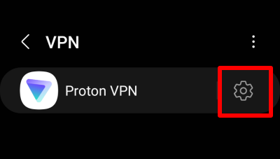 Select Proton VPN