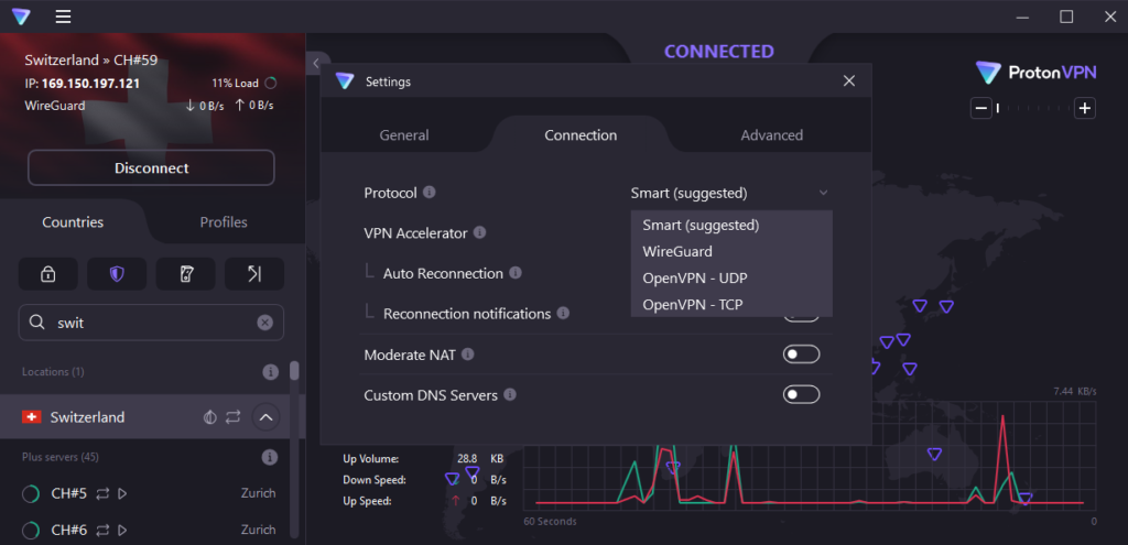 Our Windows app supports OpenVPN connections