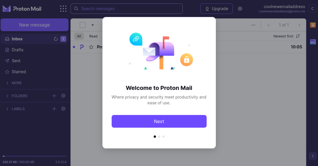 Welcome to Proton Mail