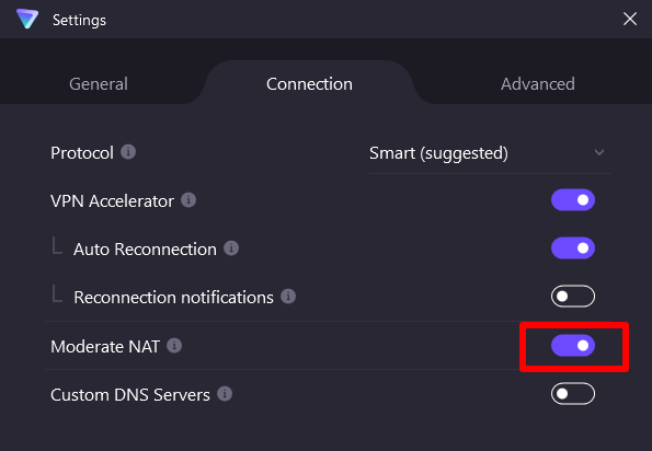 Enable Moderate NAT in our desktop apps